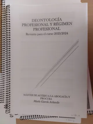 Apuntes Máster Abogacía y Procura UNED
