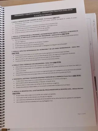 Apuntes Máster Abogacía y Procura UNED