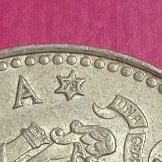 Lote 5 monedas 1 peseta 1975