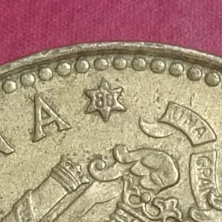 Lote 5 monedas 1 peseta 1975