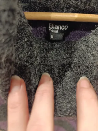 Jersey rayas gris y morado