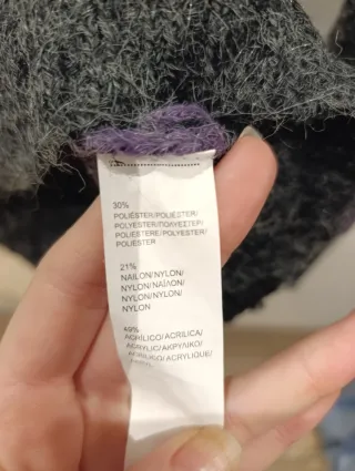 Jersey rayas gris y morado