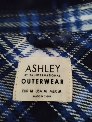 Camisa Amplif cuadros azul y negro