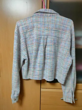 Chaqueta Tweed Stradivarius Talla XS