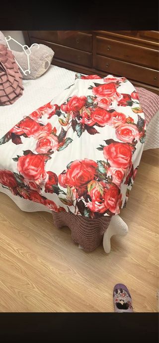 Falda de amazona floral