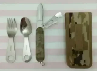 OFERTA SET CUBIERTOS CAMPAÑA MULTIUSOS CAMO ARIDO
