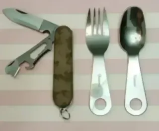 OFERTA SET CUBIERTOS CAMPAÑA MULTIUSOS CAMO ARIDO