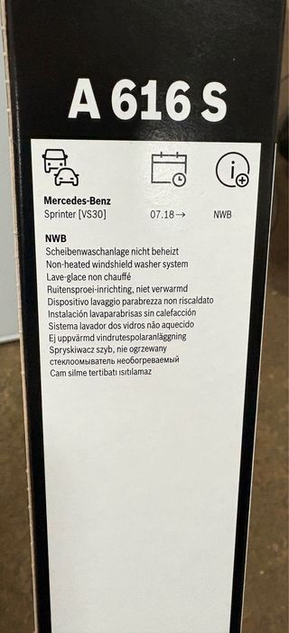 Escobilla Mercedes-Benz Sprinter A 616 S