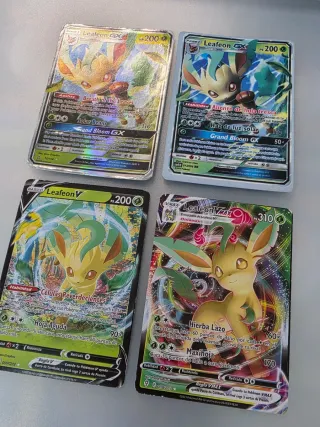 Pack Cartas Pokémon Leafeon V, VMAX, GX