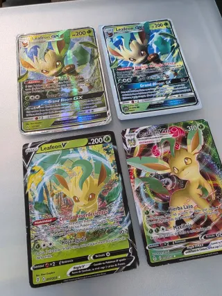 Pack Cartas Pokémon Leafeon V, VMAX, GX