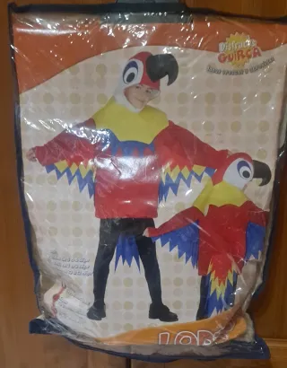 Disfraz de loro para niño/a talla M