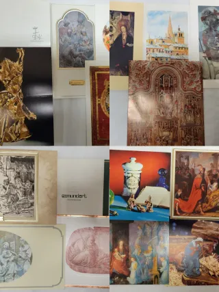 Lote Postales Navideñas Antiguas