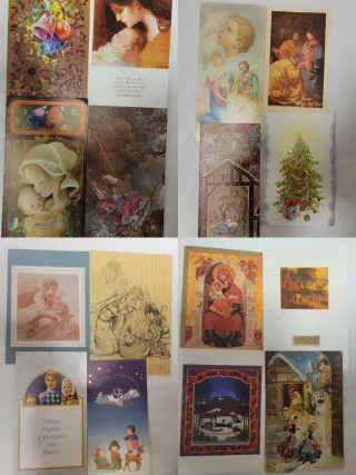 Lote Postales Navideñas Antiguas