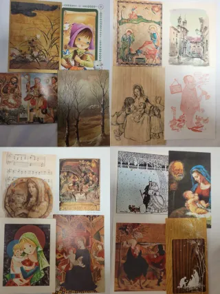 Lote Postales Navideñas Antiguas