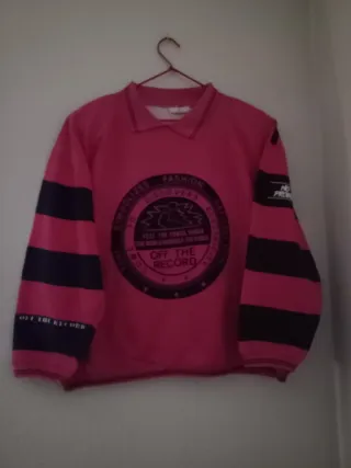 Sudadera Off The Record futsia y axul marino