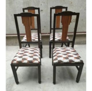 4 sillas Art Déco restauradas años 30