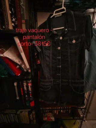 Traje vaquero pantalón corto mujer