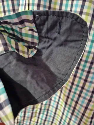 Camisa Spagnolo cuadros azul y verde