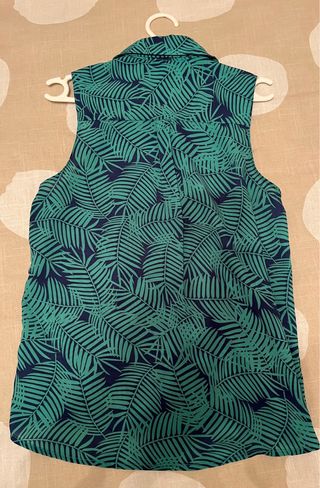 Blusa Stradivarius Hojas Talla S