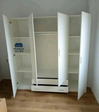 Armarios modernos blanco, ártico y cambrian