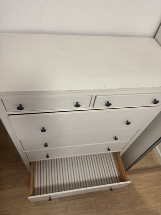 Cómoda 6 cajones Hemnes- Madera Blanca