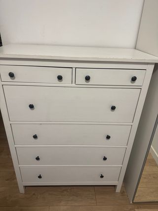 Cómoda 6 cajones Hemnes- Madera Blanca