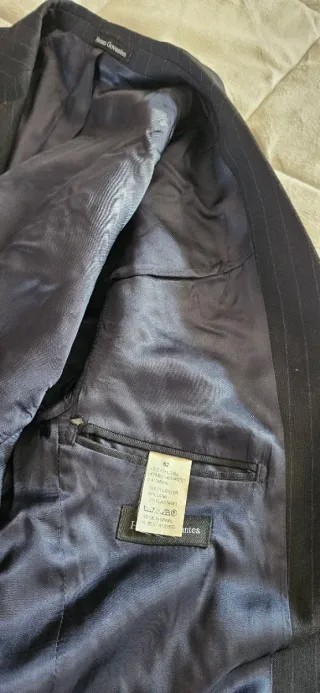 Chaqueta Hermes Govantes rayas gris