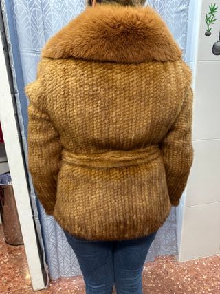 Abrigo Cortefiel visón sintético Talla M