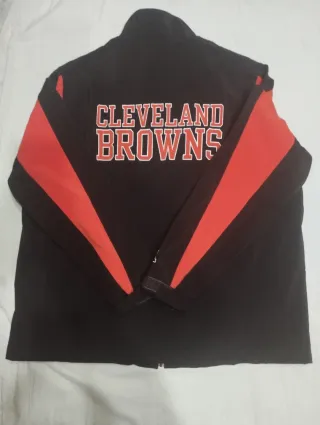 Chaqueta NFL Talla XXL Marrón y Naranja