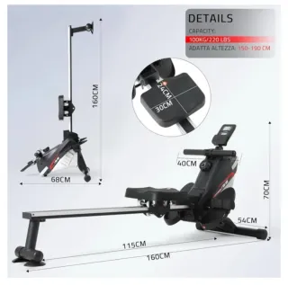 Máquina de Remo Plegable