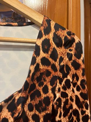 Body estampado leopardo mujer