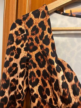 Body estampado leopardo mujer