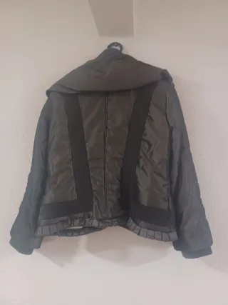 Casaco preto e cinza