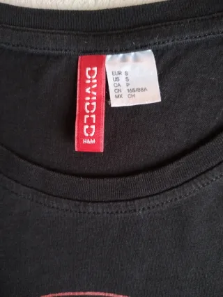 Camiseta tirantes negra unisex Pink Floyd H&M rock