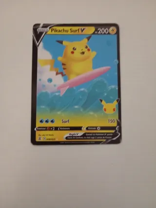 Pikachu Surf V - Carta Pokémon 25 Aniversario
