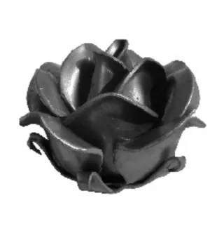 4 Rosas de Hierro Forjado