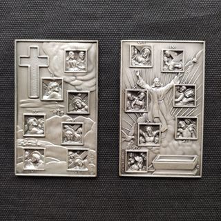 Lote de objetos religiosos