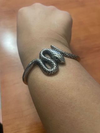 Brazalete Serpiente Plata de ley de 925,o chapado