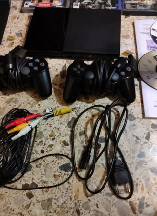 Consola PlayStation 2 Slim Negra + Juegos