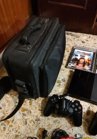 Consola PlayStation 2 Slim Negra + Juegos
