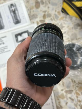 Cámara Canon AE-1 + Lente + Flash