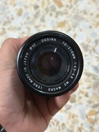 Cámara Canon AE-1 + Lente + Flash