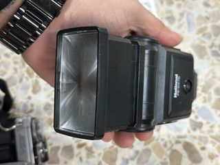 Cámara Canon AE-1 + Lente + Flash