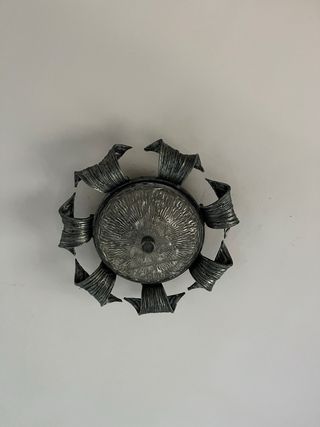 Lámpara de techo metal y cristal