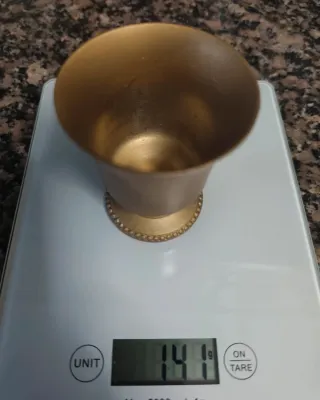 Vasos peltre franceses (2 unidades)