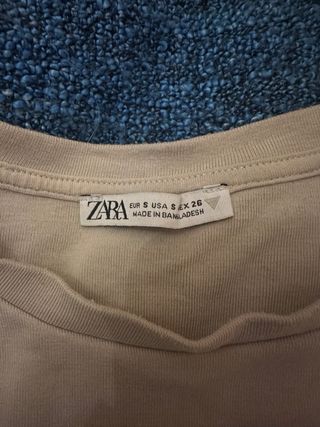 Body básico Zara manga larga beige S
