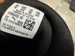 Scarpe sportive Puma nere e verdi tg 43