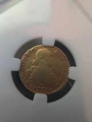 Moneda de Oro Antigua 1791. 1 escudo