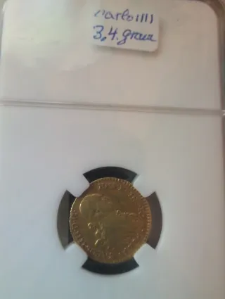 Moneda de Oro Antigua 1791. 1 escudo