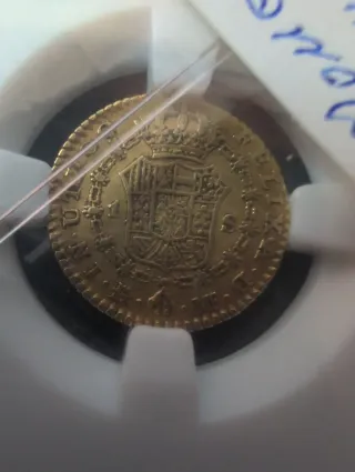 Moneda de Oro Antigua 1791. 1 escudo